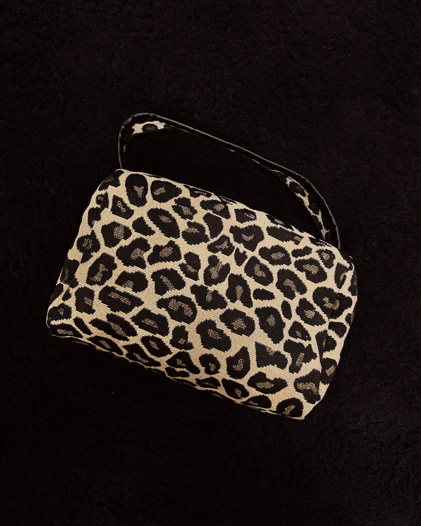 Canvas animalier mini bag